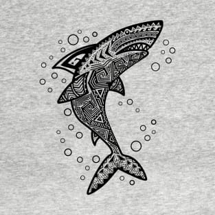 BLACK BOHO SHARK T-Shirt